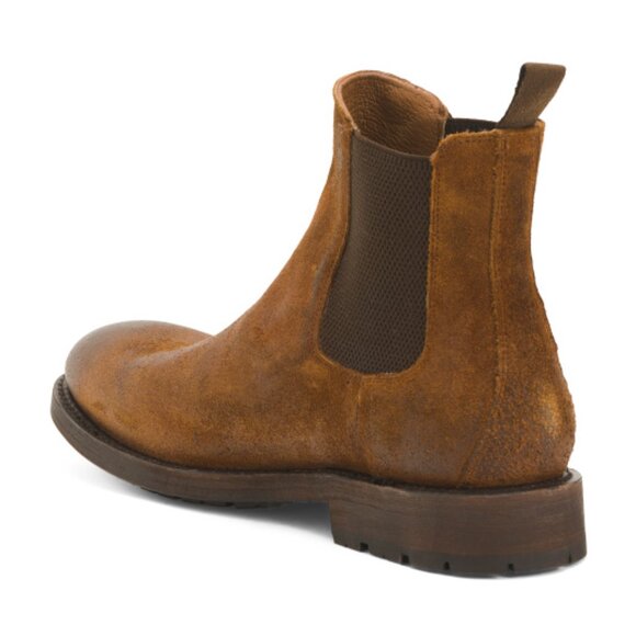 NEW FRYE Men's Suede Bowery Chelsea Boots Ginger 1668mn - Picture 8 of 8